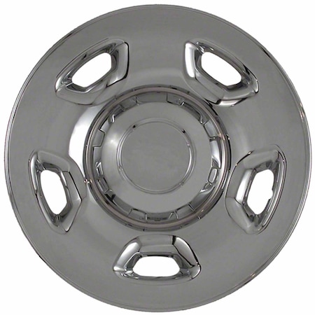 Coast2Coast 17", 5 Flat Spoke, Chrome Plated, Plastic, Set Of 4, Compatible With Steel Wheels IWCIMP59XN